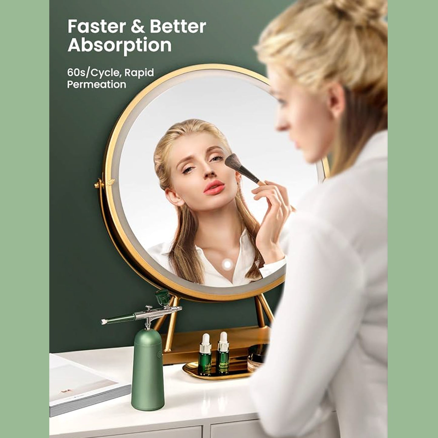GX Nano Mist Sprayer Facial Steamerm,Portable and Rechargeable Atomizer