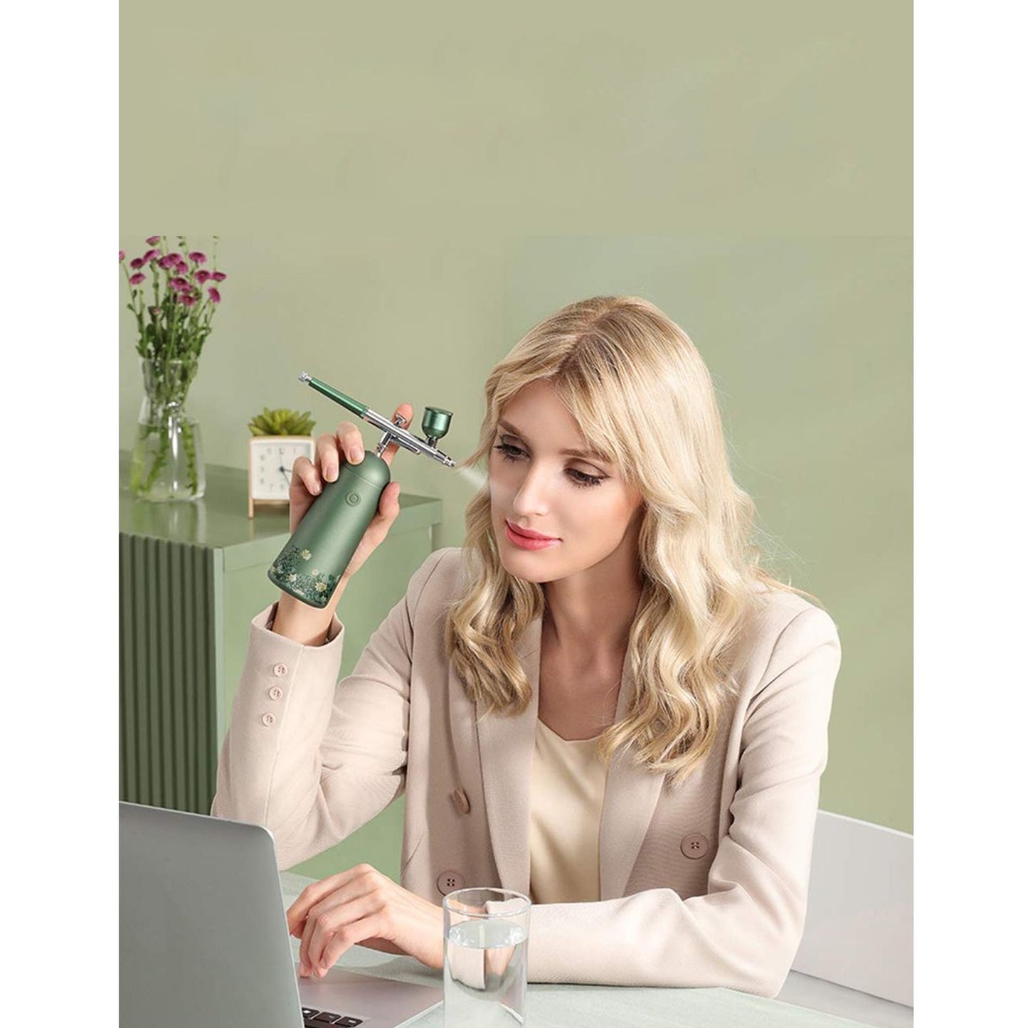 GX Nano Mist Sprayer Facial Steamerm,Portable and Rechargeable Atomizer