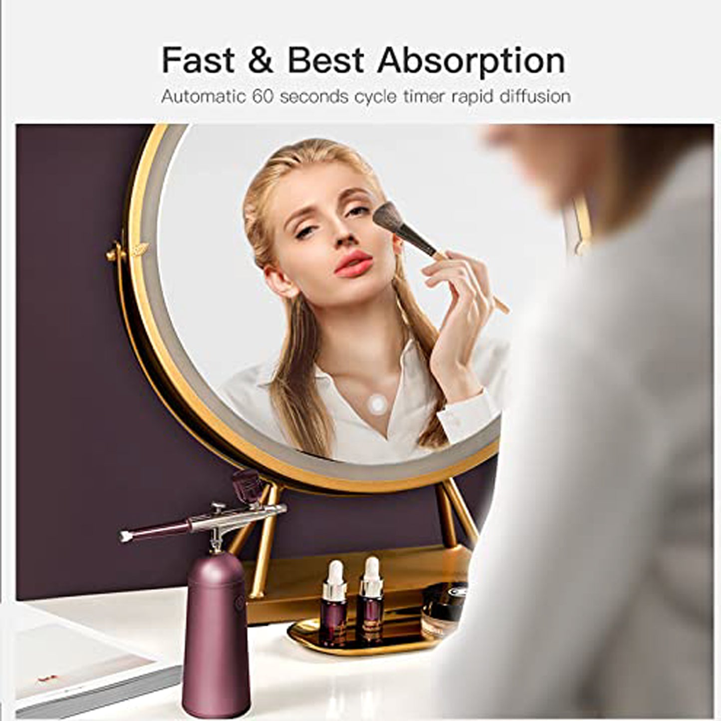 GX Nano Mist Sprayer Facial Steamerm,Portable and Rechargeable Atomizer