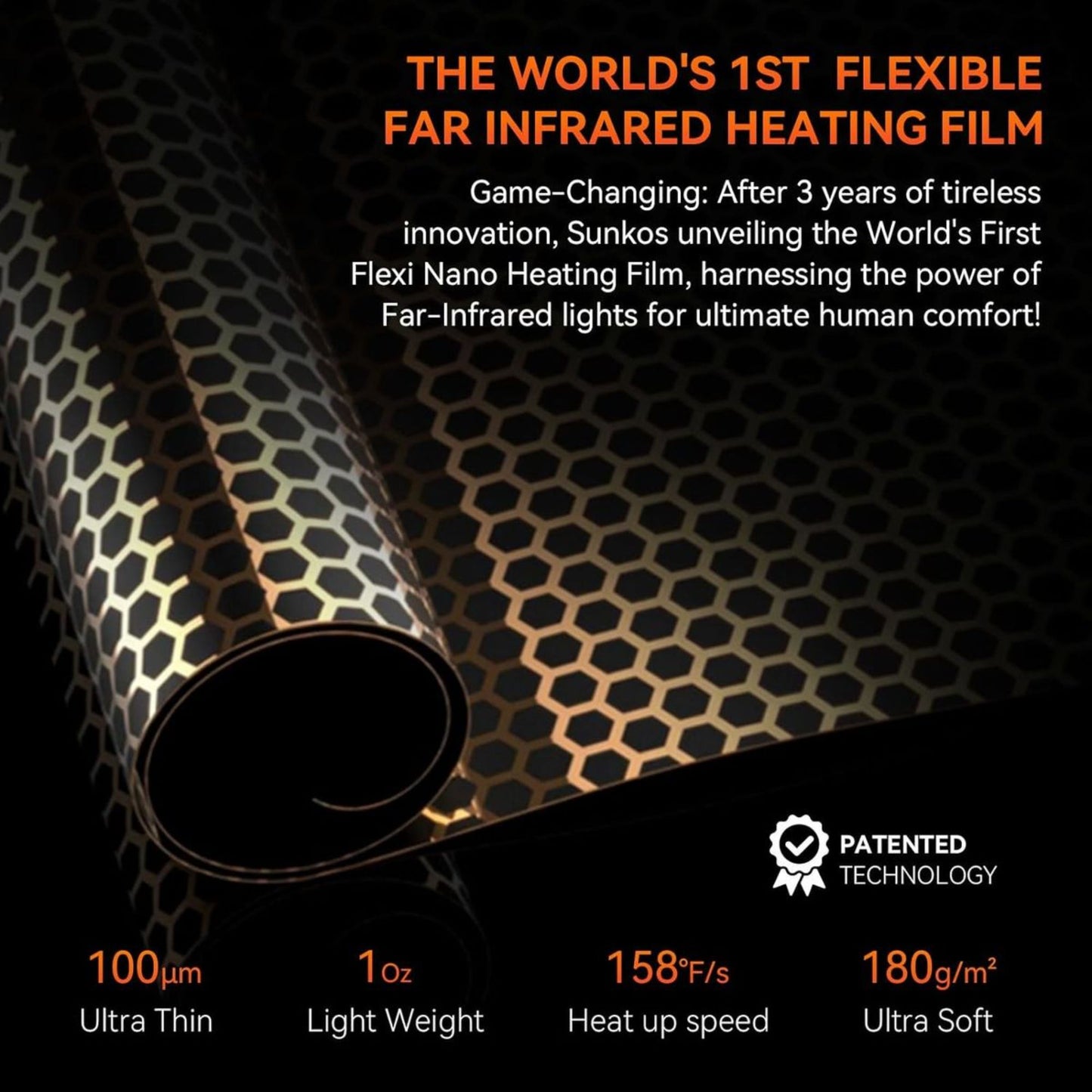 Portable Electric Space Heater with Far-Infrared Heat