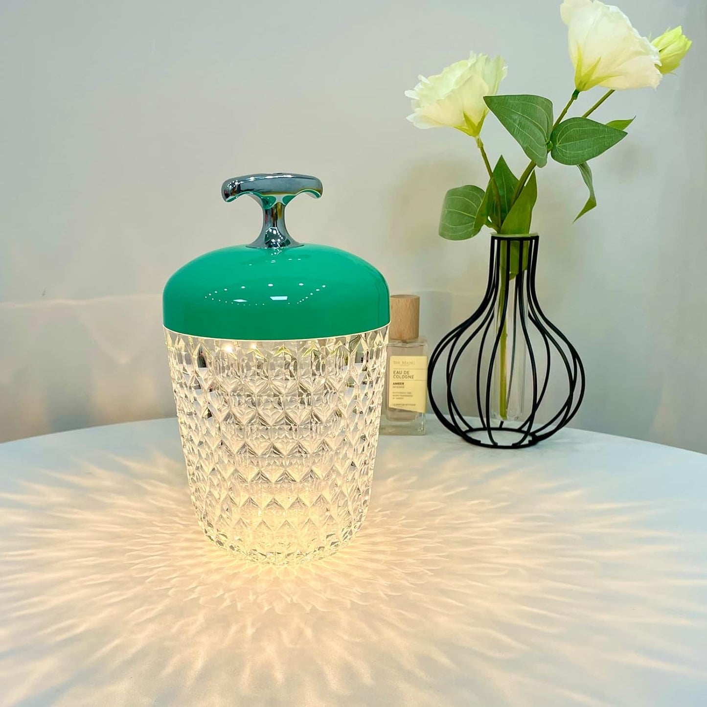 (A pair)16 Colors Acorn Cordless Lamp,Touch Control Table Lamp with Remote Romantic Atmosphere