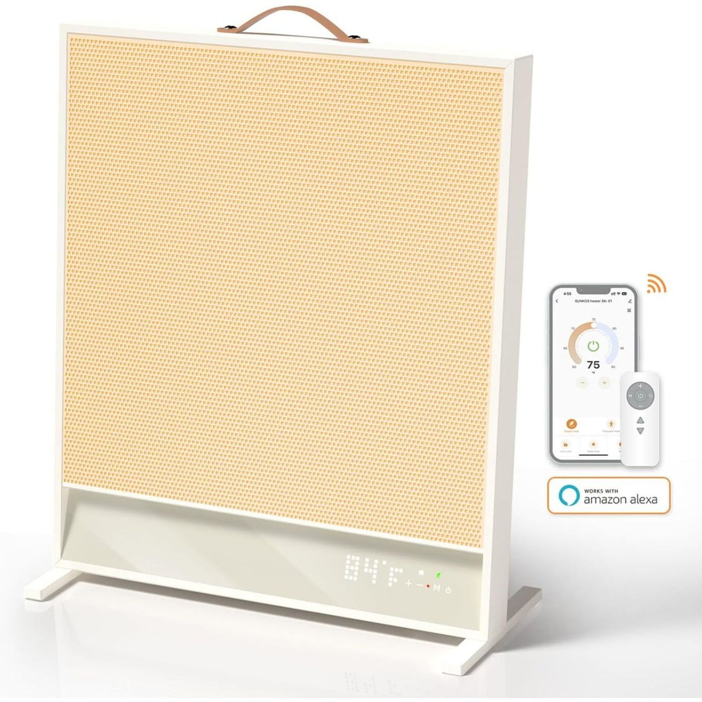 Portable Electric Space Heater with Far-Infrared Heat