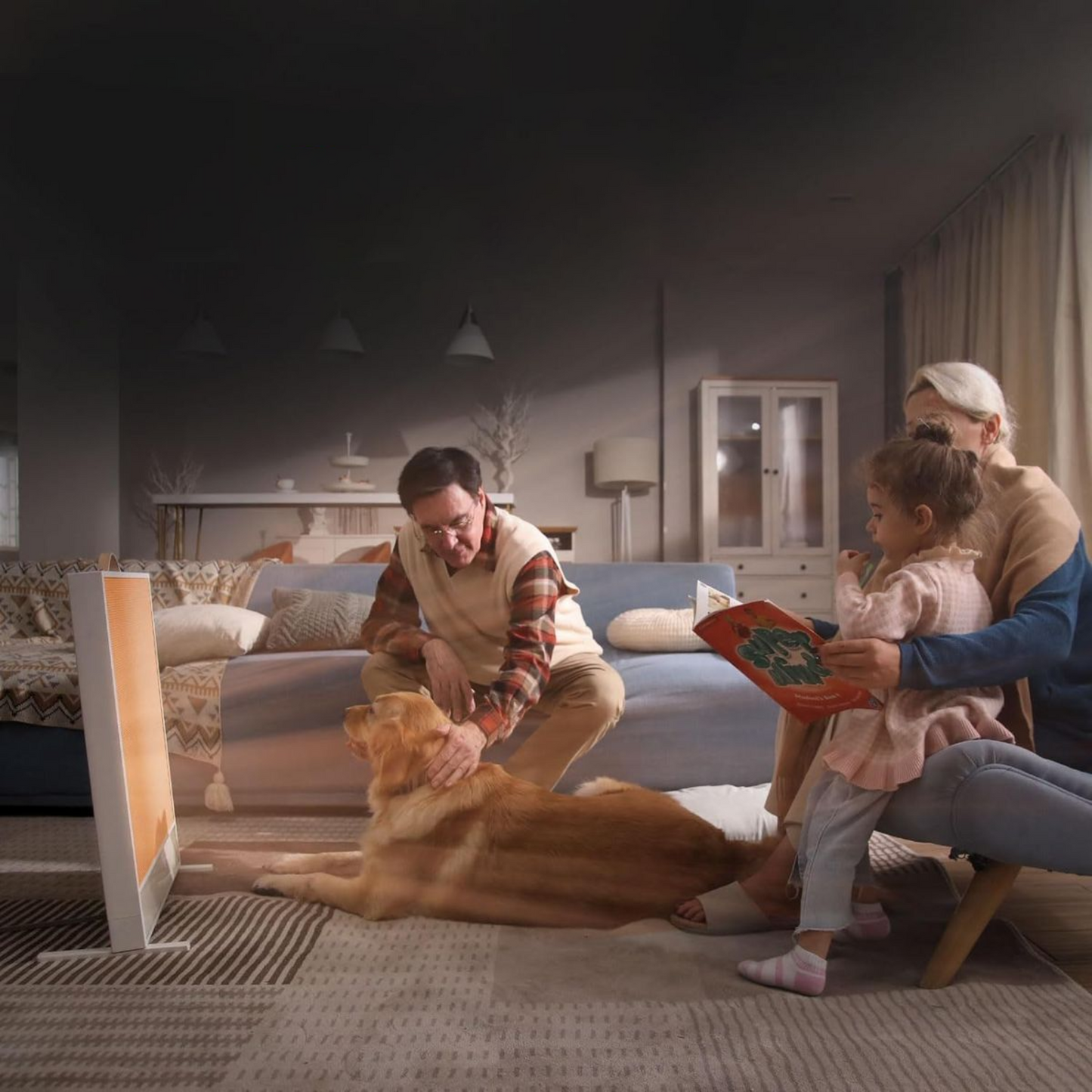 Portable Electric Space Heater with Far-Infrared Heat