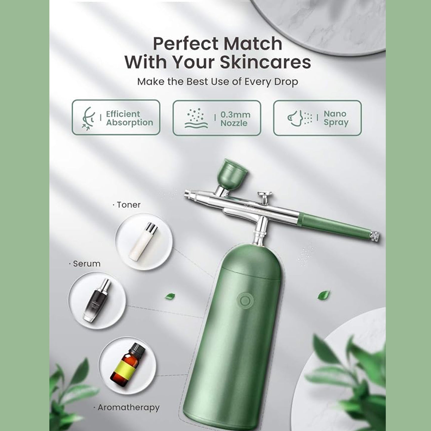GX Nano Mist Sprayer Facial Steamerm,Portable and Rechargeable Atomizer