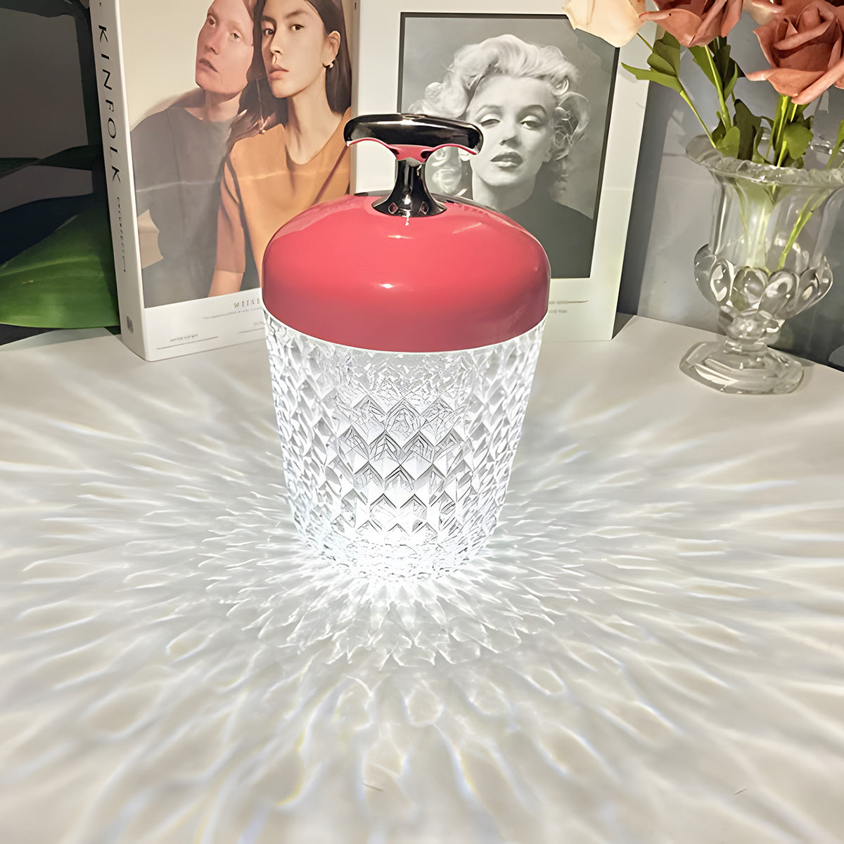 (A pair)16 Colors Acorn Cordless Lamp,Touch Control Table Lamp with Remote Romantic Atmosphere