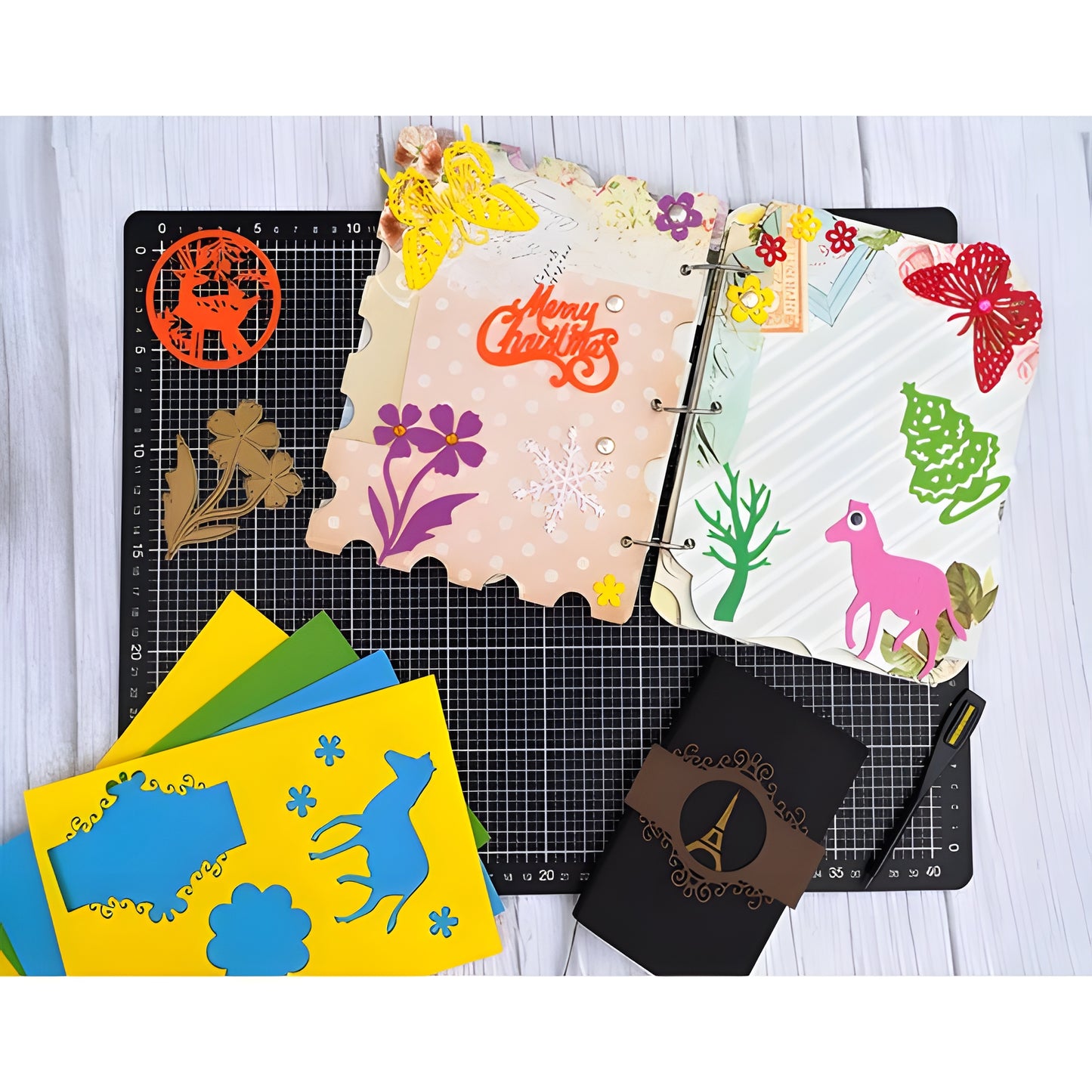 WOWMTN (2 sets) 104 Pack Foam Sheets Craft 5.5x8.5 inch Eva Color Foam Paper Set for Crafts Project