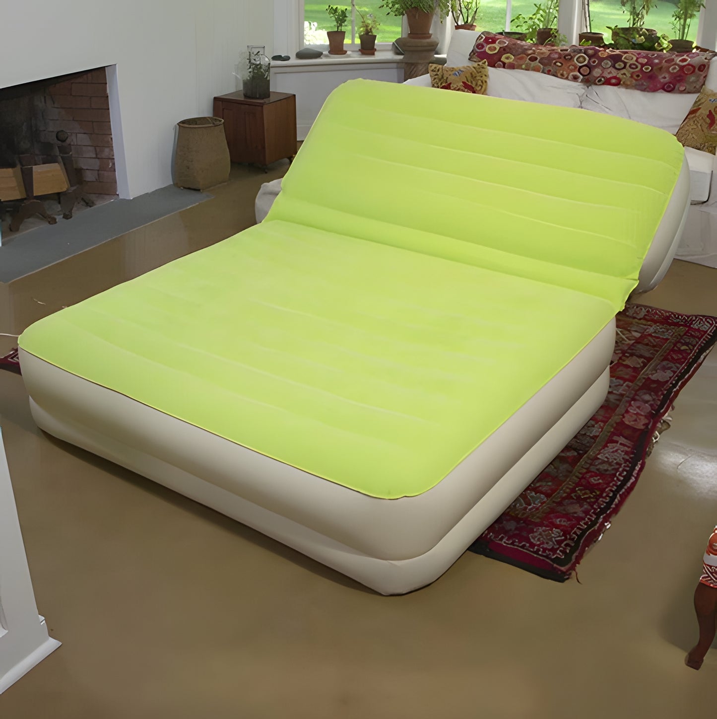 WOWMTN Luxury Matic 15" Air Mattress Built-in-Pump Lounge Queen Adjustable Firmness