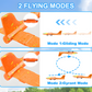 Airplane Launcher Toy 12.6" Foam Glider Led Plane, 2 Flight Mode, 3 planes Flying Toys