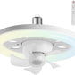 (A Pair) Ceiling Fan with Remote Screws Into Light Bulb Socket E26/E27 Base 360-Degree Rotate