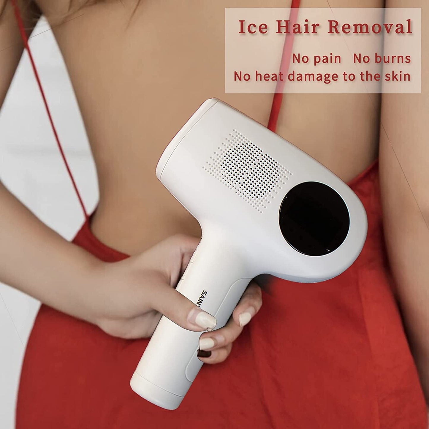 Painless IPL Laser Hair Removal for Women Men at Home 999,999 Flashes Ice Cooling Function Permanent