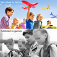 Airplane Launcher Toy 12.6" Foam Glider Led Plane, 2 Flight Mode, 3 planes Flying Toys