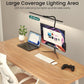 LED Desk Lamp with Wireless Remote – Dual Screen, Gooseneck, Eye-Care, Adjustable Clamp