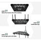 Aluminum Outdoor Collapsible Table with Hook Stand & Carrying Bag