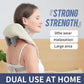 Shiatsu Electric Back Shoulder and Neck Massage with Heat Kneading Massage Pillow Type C Port