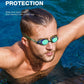 (2 Set ) ZIONOR Swim Goggles for Men Women Anti-UV Goggles
