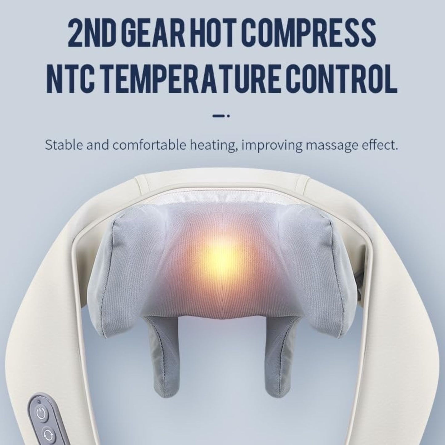 Shiatsu Electric Back Shoulder and Neck Massage with Heat Kneading Massage Pillow Type C Port