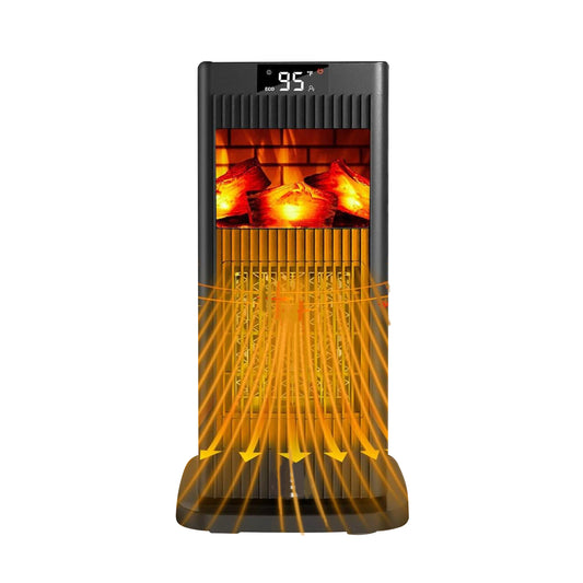 Portable Space Heater with Infrared Sensor & 3D Flame Effect – 1500W ECO Indoor Heater