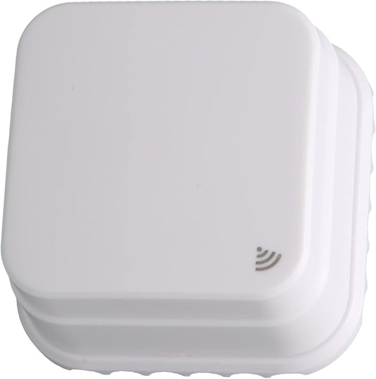 Smart Water Leak Sensor with Alarm & App Alert - Battery Operated (White)