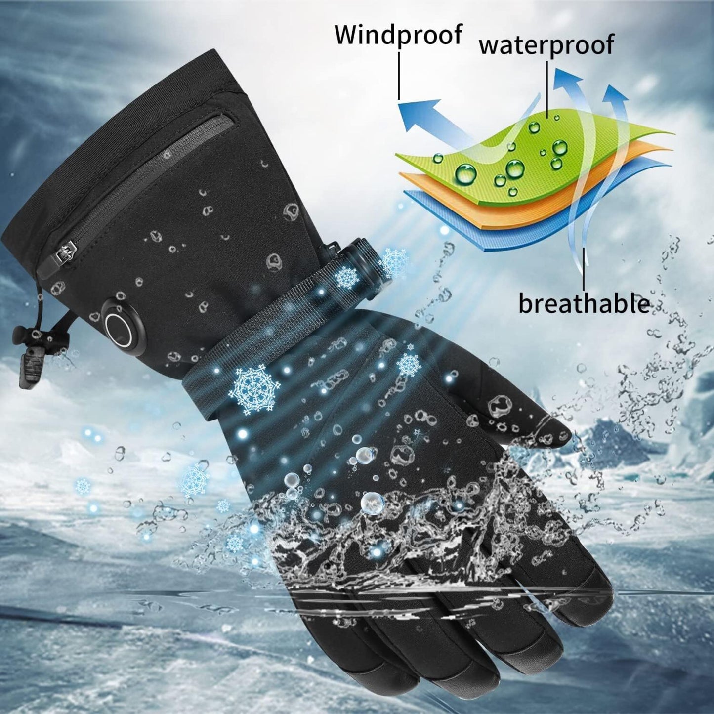 Unisex Rechargeable Heated Gloves