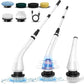 Electric Spin Scrubber with 6 Brush Heads & Adjustable Handle