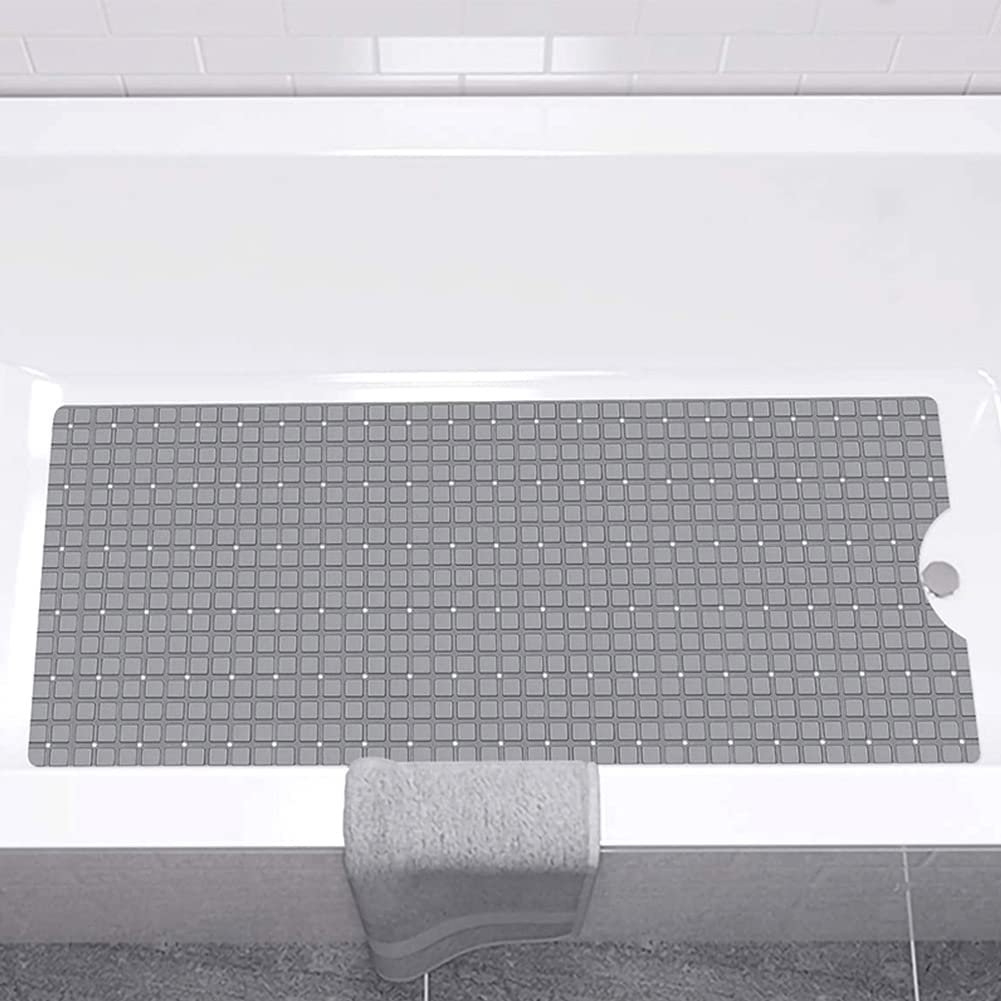 WOWMTN Bathtub Square, 40x16, Machine Washable, Soft Feet, Bathroom Accessories
