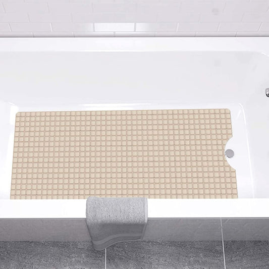 WOWMTN Bathtub Square, 40x16, Machine Washable, Soft Feet, Bathroom Accessories