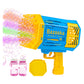 WOWMTN Bazooka Bubble Machine with Rechargeable Battery and Bubble Solution