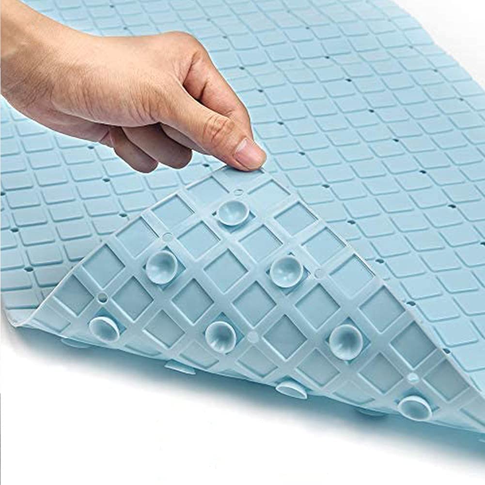 WOWMTN Bathtub Square, 40x16, Machine Washable, Soft Feet, Bathroom Accessories