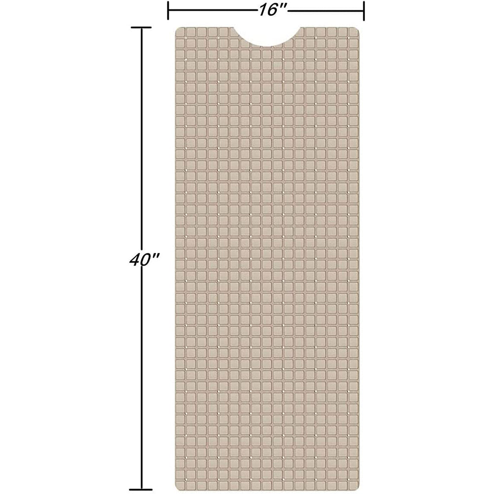 WOWMTN Bathtub Square, 40x16, Machine Washable, Soft Feet, Bathroom Accessories