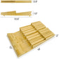 WOWMTN In-Drawer Bamboo Knife Storage with Optional Sharpener