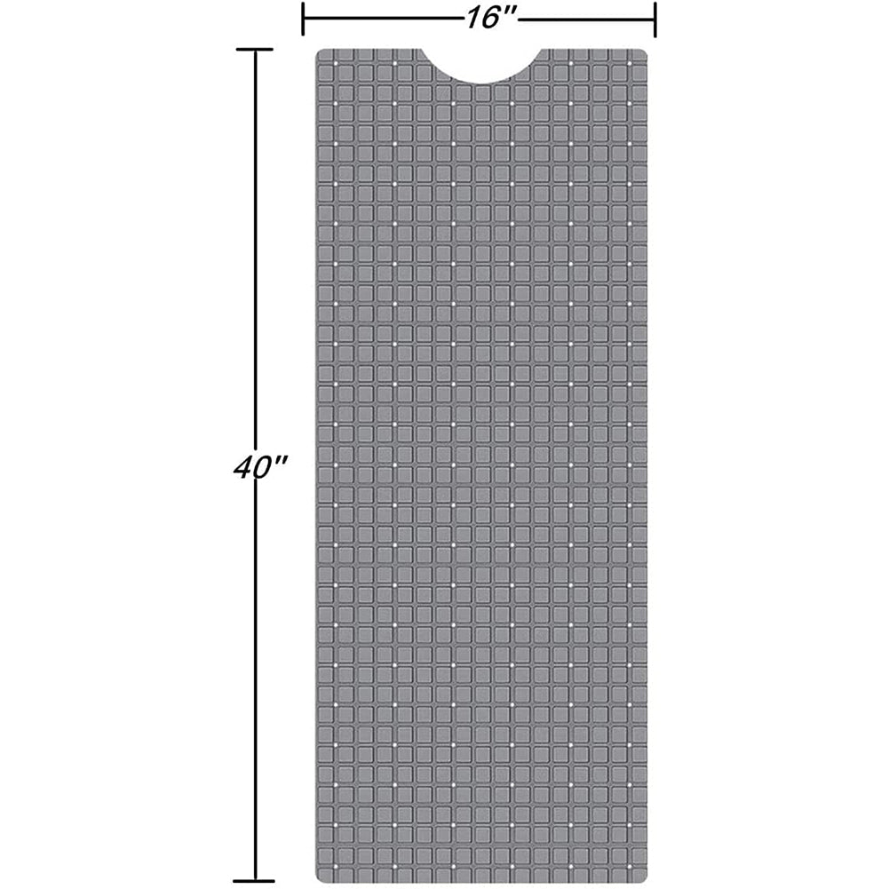 WOWMTN Bathtub Square, 40x16, Machine Washable, Soft Feet, Bathroom Accessories